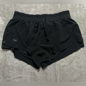 Janji Shorts Womens XS Black 3'' AFO Athletic Gym Running Brief Liner Pockets